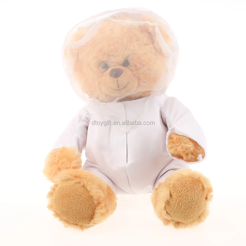 teddy bear space suit