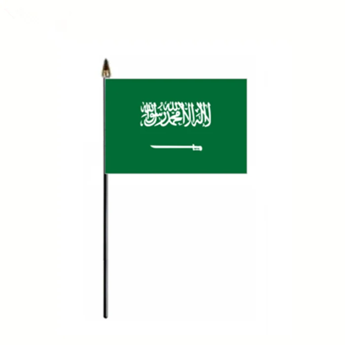 Cờ tay KSA Ả Rập Xê Út - Đây là một trong những vật dụng lưu niệm được nhiều người quan tâm, ưa chuộng tại các khu du lịch và trung tâm thương mại. Cờ tay này mang hình ảnh của Ả Rập Xê Út, là một biểu tượng cho sự tự hào và niềm tin vào quốc gia này. Hãy xem lại các hình ảnh của cờ tay này, cùng tìm hiểu ý nghĩa về nó và suy ngẫm về sự đoàn kết, tinh thần của đất nước.