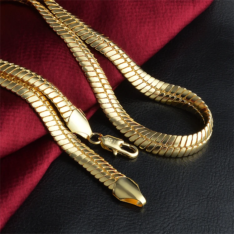 Плетение кобра золото цепочка