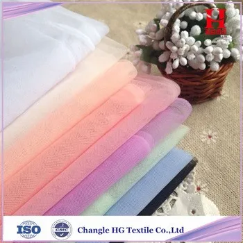 100 20d Polyester Tulle Mesh Fabric For India Wedding Dress