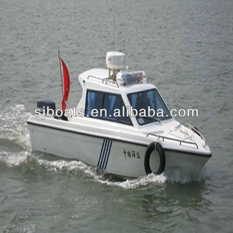 New Sanj Fiberglass Cabin Cruiser Patrol Boat 680 Buy Fiberglass