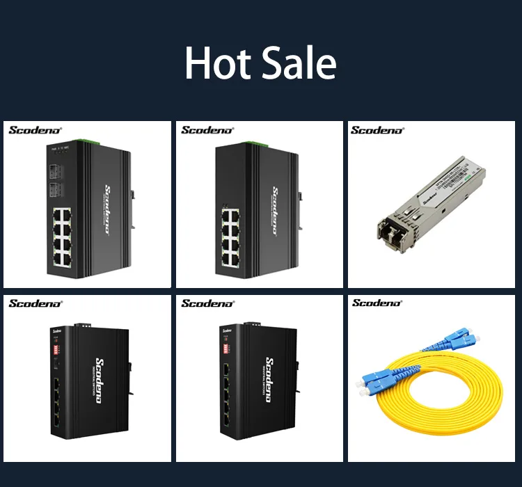 Din-rail 8 Port 1/1000 M Unmanaged Industrial Network Ethernet Switch