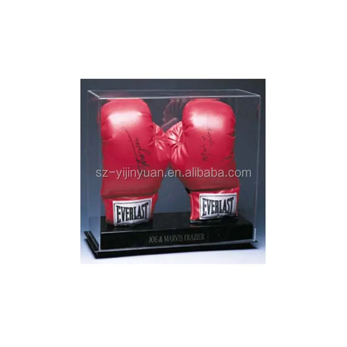 Acrylic Boxing Glove Display Case Double Baseball Batting Glove Or