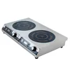 hot sale high quality 220V 3000W stainless counter top commercial electric 2 burner induction cooker