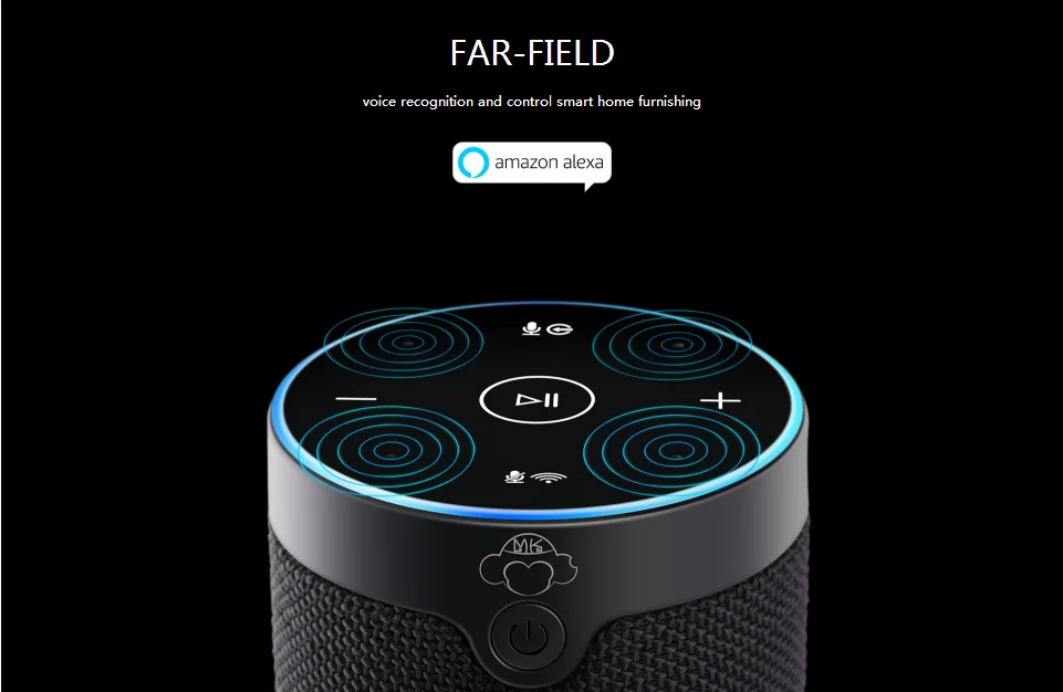 Far field voice control Amazon MK Brand wifi speaker portable alexa speaker
