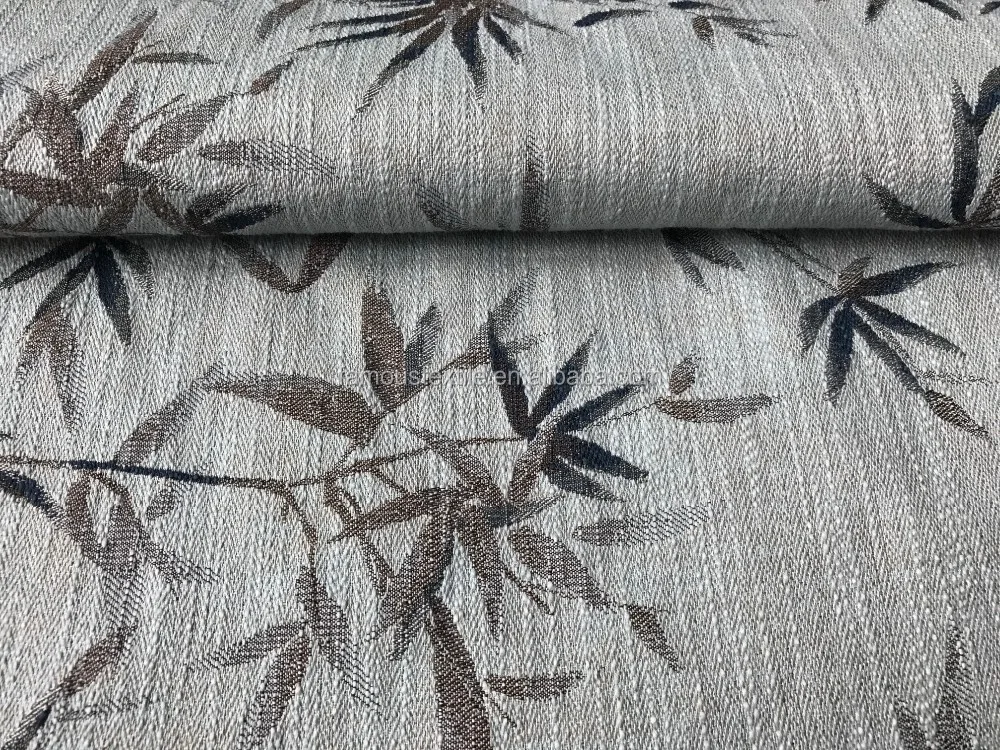 Custom Yarn Dyed Jacquard Bamboo Floral Pattern Sofa Chair Cushion