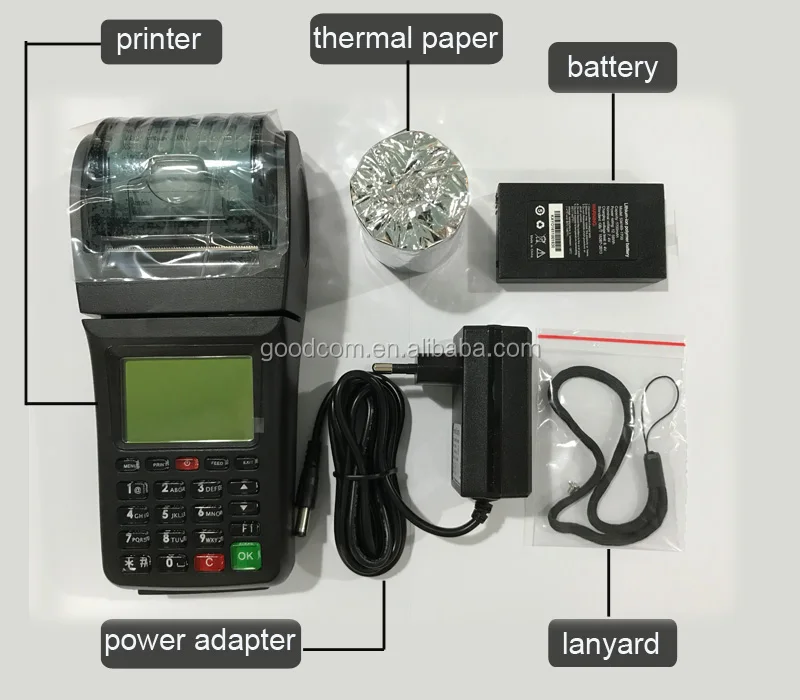 GOODCOM GT6000SW Wireless Lottery Ticket Print Pos Machine with WIFI and SIM Card