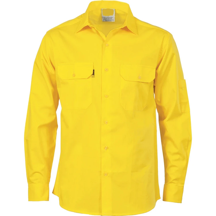 Рубашка желтого цвета