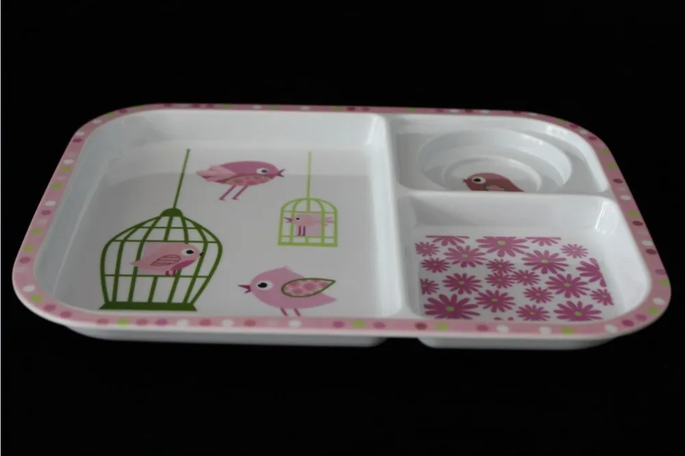 kid's 100%melamine meal plate