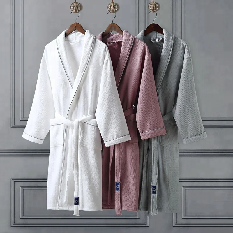Bv Certificated 100 Cotton Hotel Bathrobe,Waffle Bathrobe,Towel