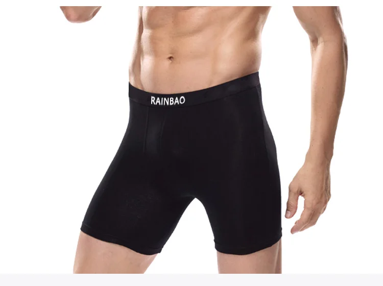 Custom Long Modal Spandex Fabrics Boxer Underwear For Men - Buy Oem ...
