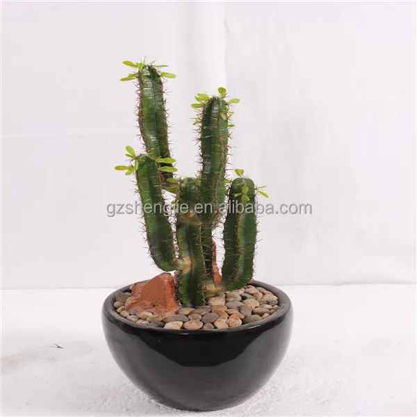 Sjzc06 Made In China 5 Hands Artificial Cactus Plant Lucky Sjzc06 Made In China 5 Hands Artificial Cactus Plant Lucky With A Pot