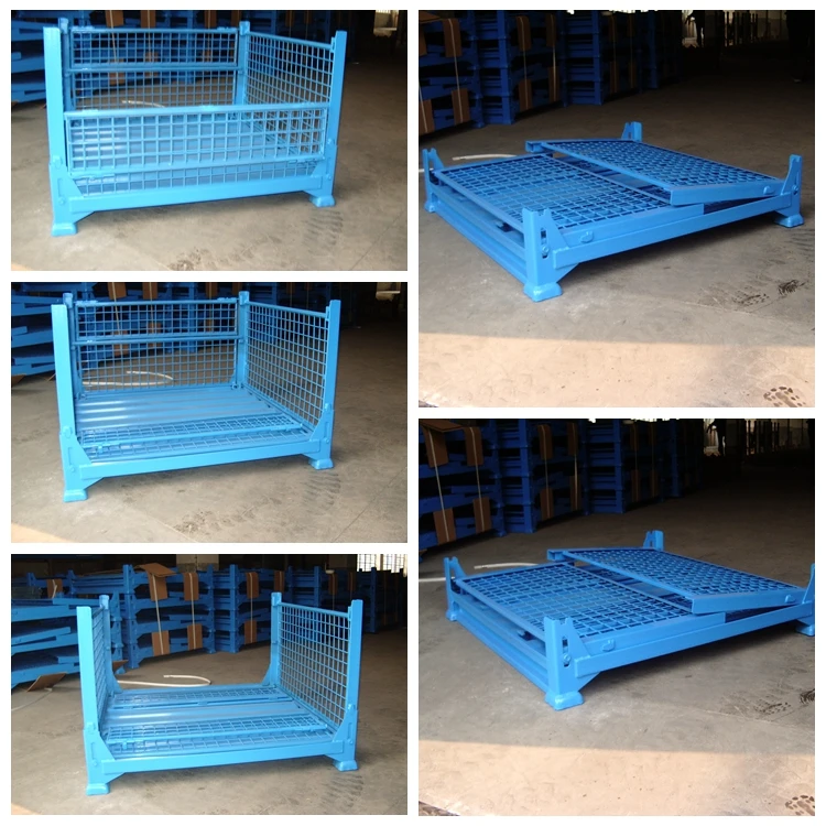 Warehouse storage pallet box storage mesh bins