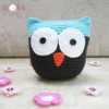Crochet Amigurumi Owl Baby Boy Plush Toy Stuffed Knitted Animal Doll