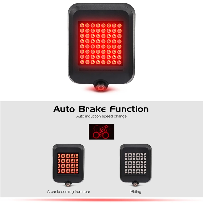 Bicycle Light Wireless Remote Turn Signal LED Warning Light Mountain Bike Waterproof Rear Light Turn LED Warning Lamp