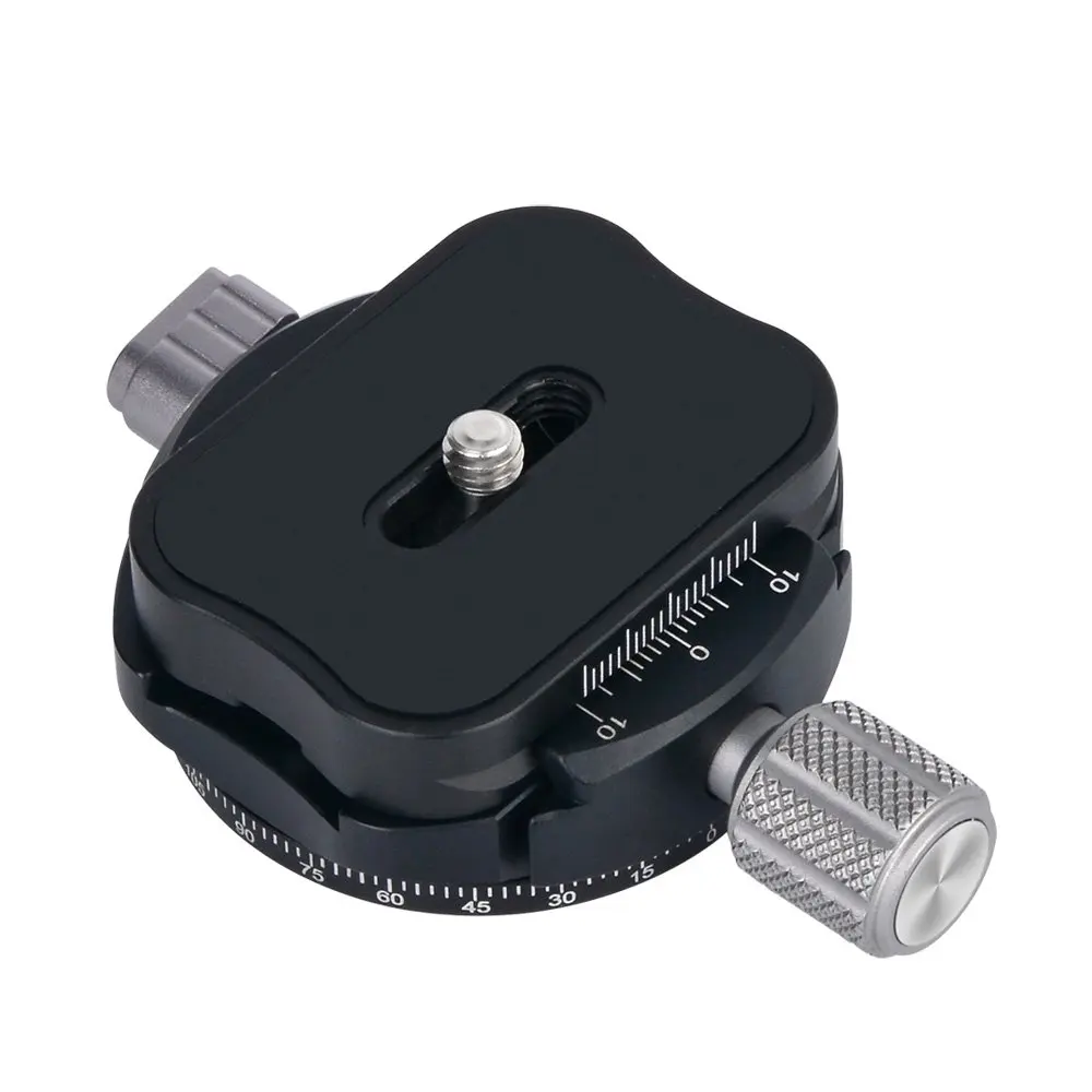 Panoramic Tripod Head Metal Clamp+ Quick Release Plate With Aluminum Alloy For DSLR Camera And Tripod Head Compatible With Arca-Swiss For Camera Tripod Ball Head