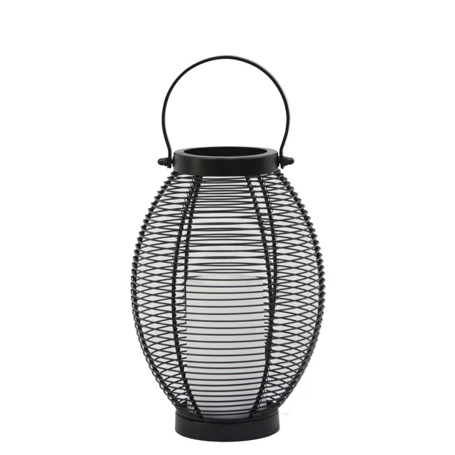 Outdoor Garden Battery Operated Decorative Metal Candle Holders Lantern Outdoor