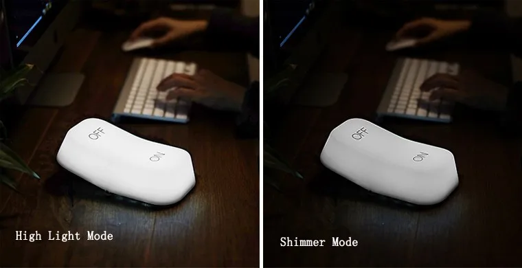 Novel LED baby night light with ON-OFF button shape and gravity sensor