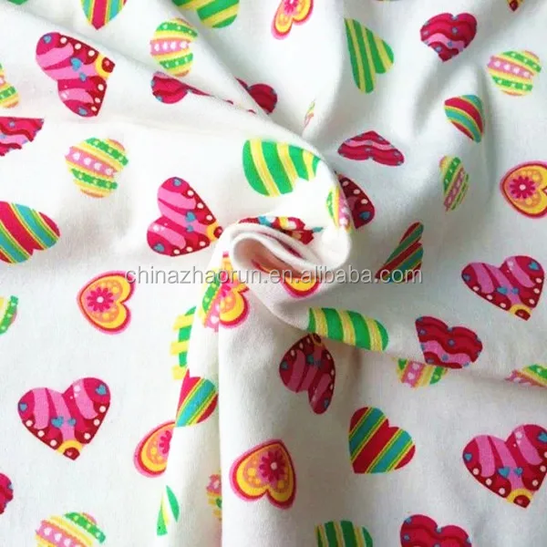 Wholesale Printed 100 Cotton Single Cotton Jersey Knitted Fabric For