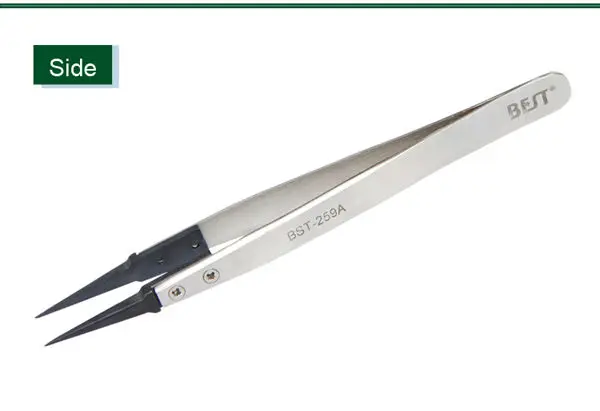 BEST-259A ESD replaceable plastic tipped tweezers for electronic repair.jpg