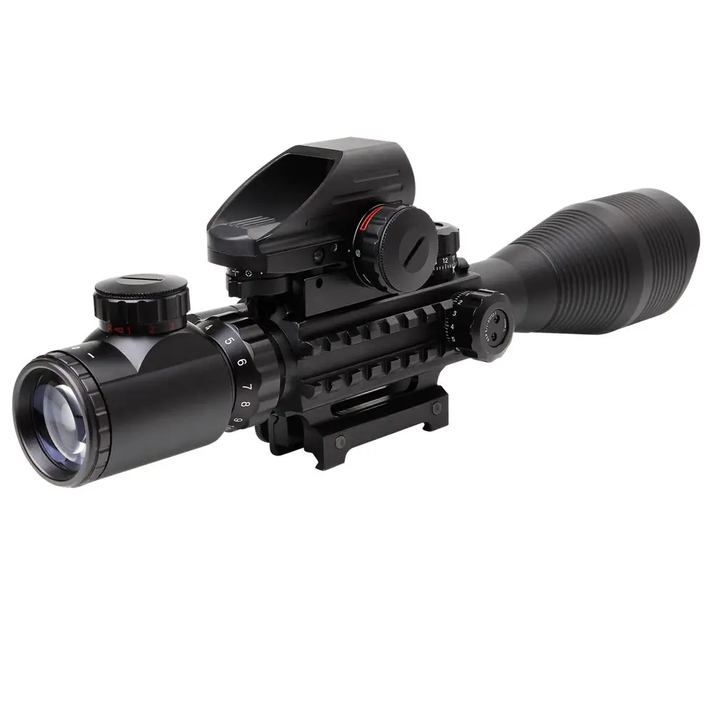 Ohhunt 412x50 Range Finding Red&green Illuminated Reticle Combo