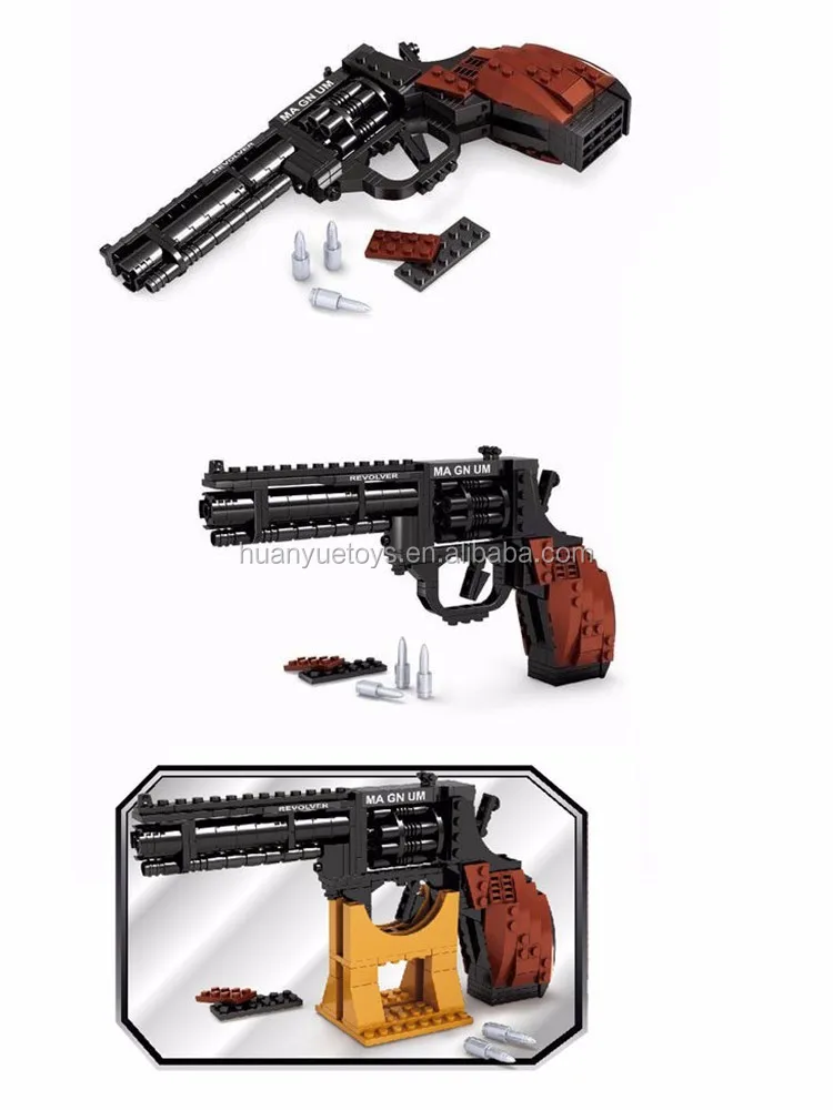 Ausini Military Building Blocks DIY Toys Educational Toys Handgun Magnum 