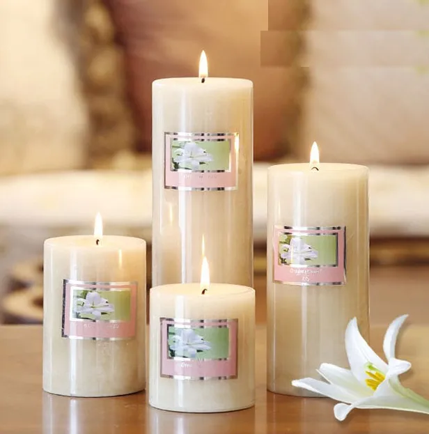 Decorative Colour Scented Pillar Candle In Bulk Buy Scented Pillar