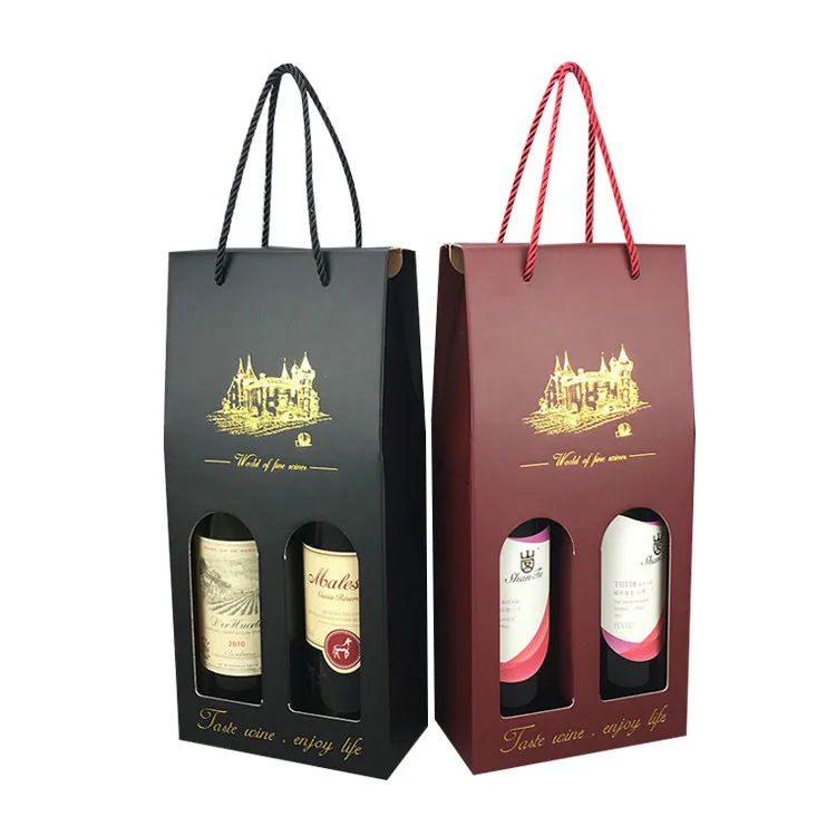 wine gift bags for 2 bottles