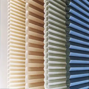 honeycomb blind blinds shades fabric layer sun single office window larger