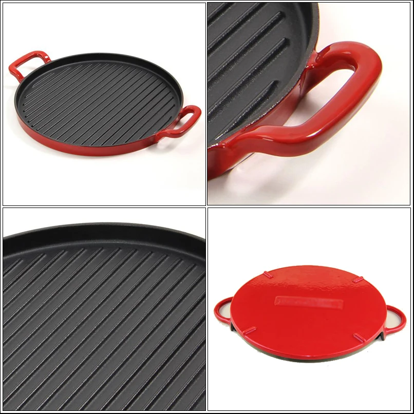 Nonstick Round Camping Cookware Griddle Plate Cast Iron Griller For Campfire Buy Iron Griller