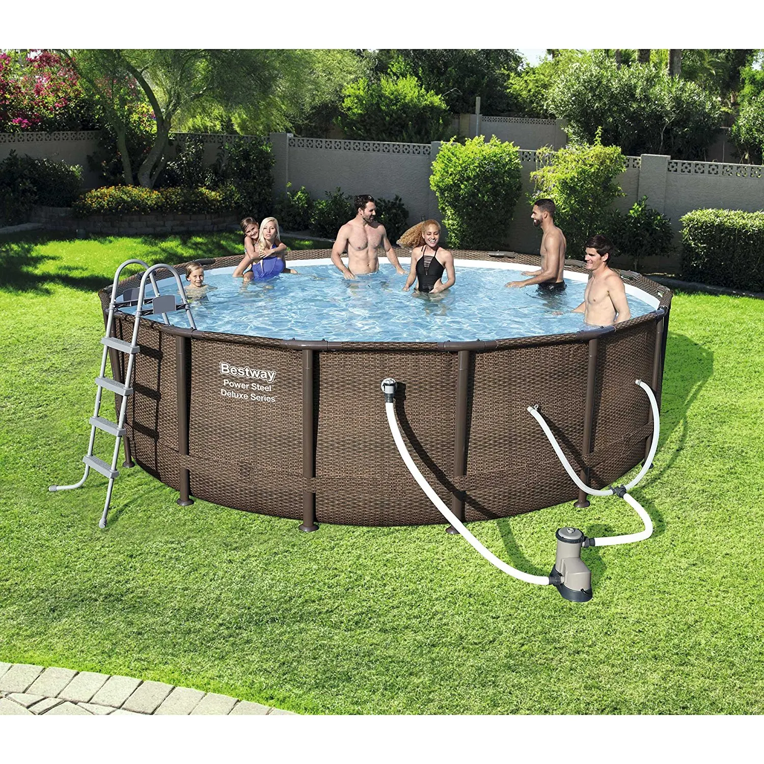 14 foot round pool gallons