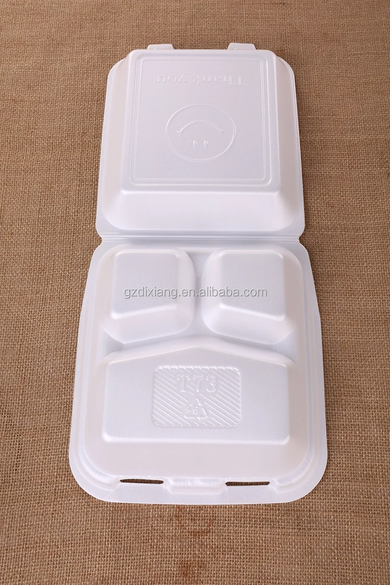 Foam Takeaway Food Container 3 Compartments Buy Disposable Food
