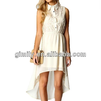 smart casual white dress