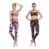 Wholesale Custom Digital Print Leggings And Sports Bra Sets Women Yoga Fitness Clothing