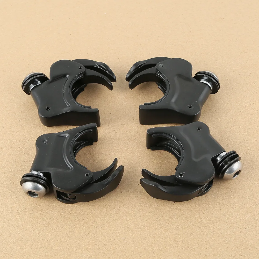 2 Pairs 39mm Windshield Clamps For Dyna Super Glide Sportster 883 1200