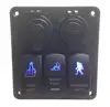 24V 6 gang panel switch boat 3 gang switch marine switch bus swith
