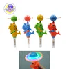 kids manual music dolphin light candy toy in plastic bottle