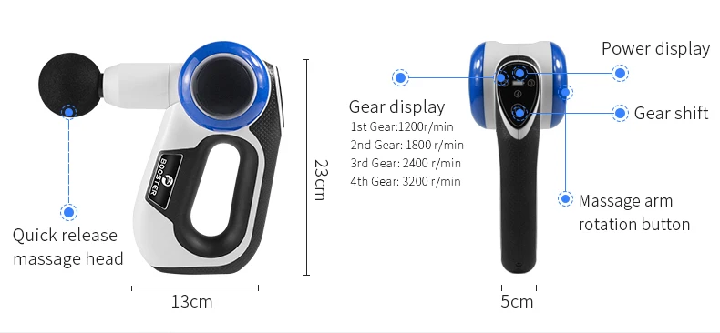 26V cordless massage gun Booster S Professional deep muscle relax gun massage