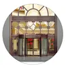 Aluminum Alloy Frame Cladded Copper Finish Revolving Door