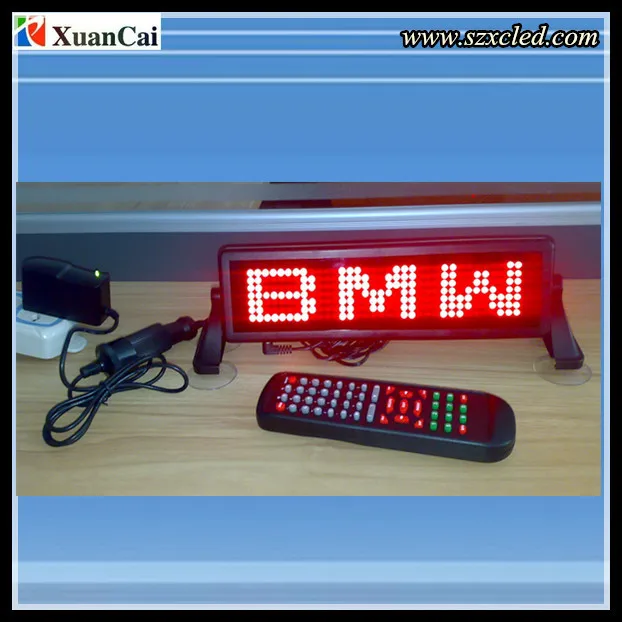 848 mini car sign display board led display panel led sign