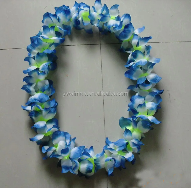 2014 Yiwu Aimee Hotsale Hawaiian Silk Flower Leis,Hawaii Flowers Necklace(amhw01) Buy Hawaii