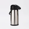 LFGB & FDA certified 2200ml air pump hot pot,stainless steel coffee thermos vacuum airpot