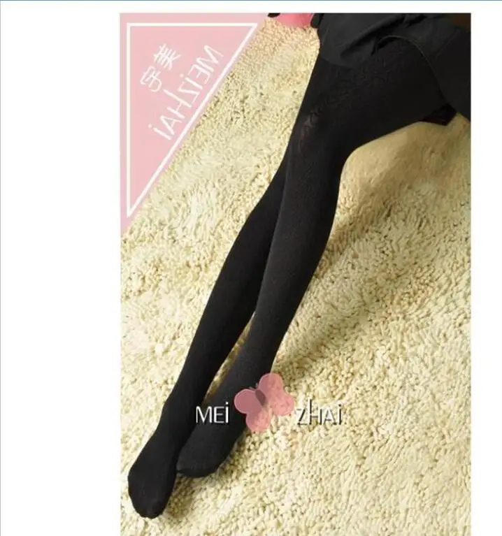 2017 New Woman Velvet Sexy Young Girl Pantyhose Cheap 3d Heart