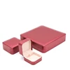 matte texture pink luxury acrylic wedding ring box jewelry plastic box