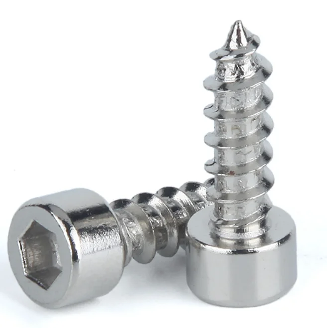 Nickel Plated Steel Allen Hex Socket Cap Head Self Tapping Wood Screws Buy Steel Allen Socket 1539