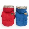 Winter Padded Dog Apparel Cat Puppy Cold Weather Coats Pet Clothes Jacket for Small Dog Bear Cotton Coat Puppy Hoodies