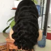 180% density glueless body wave 8a grade raw virgin brazilian hair lace front wig human hair wig