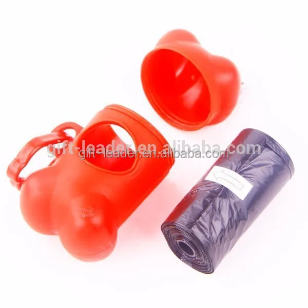 2015 neue kunststoff knochenform eco- freundlich hund geformt poop