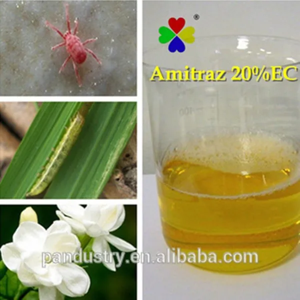 Insecticide Liquid Amitraz Tactic Solution 12.5 Ec 20 Ec Acaricide For