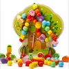 Popular kid's wooden block toy hot sale educational wooden block tree funny wooden toy block